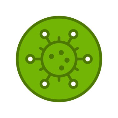 Virüs ikonu vektör illüstrasyonu