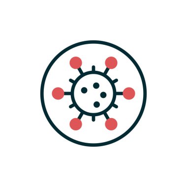 Virüs ikonu vektör illüstrasyonu