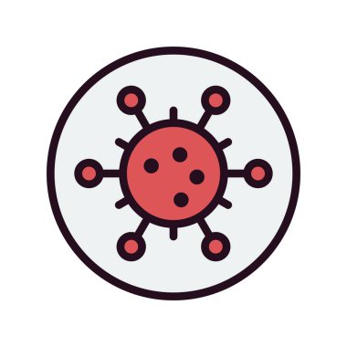 Virüs ikonu vektör illüstrasyonu