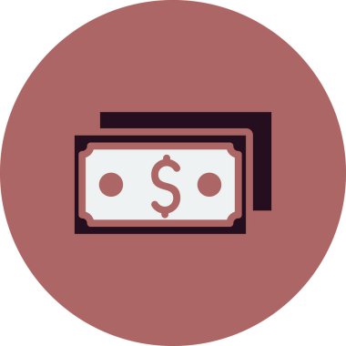 Para için. Web simgesi basit illüstrasyon