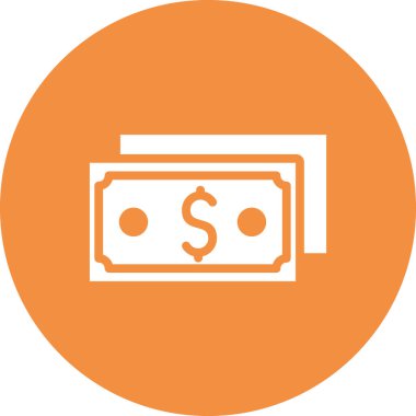 Para simgesinin vektör illüstrasyonu