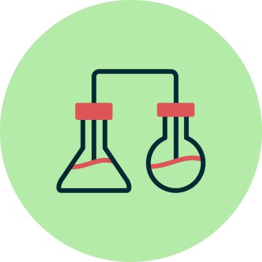 Laboratuvar. Web simgesi basit tasarım