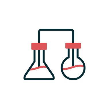 Laboratuvar. Web simgesi basit tasarım