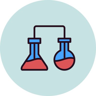 Laboratuvar. Web simgesi basit tasarım