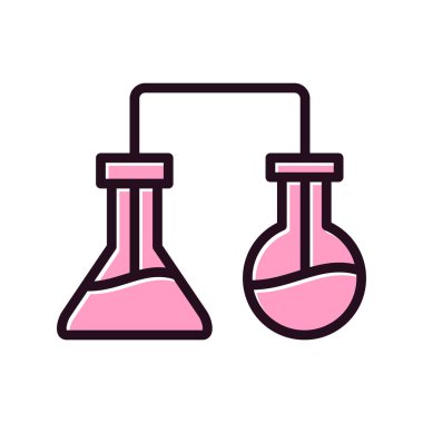 Laboratuvar. Web simgesi basit tasarım