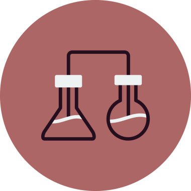 Laboratuvar. Web simgesi basit tasarım