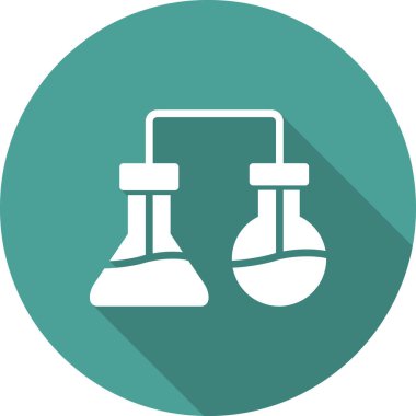 Laboratuvar. Web simgesi basit tasarım