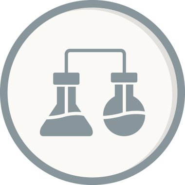 Laboratuvar. Web simgesi basit tasarım