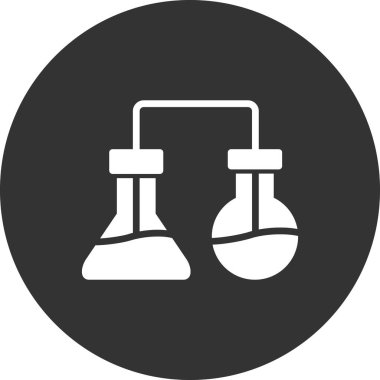 Laboratuvar. Web simgesi basit tasarım