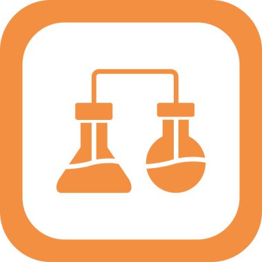 Laboratuvar. Web simgesi basit tasarım