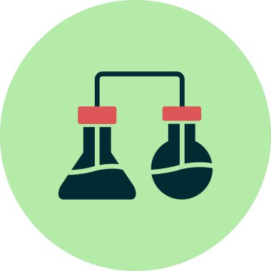 Laboratuvar. Web simgesi basit tasarım