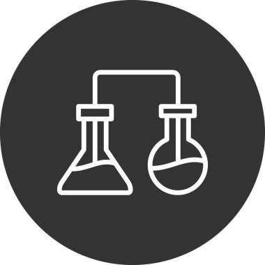 Laboratuvar. Web simgesi basit tasarım