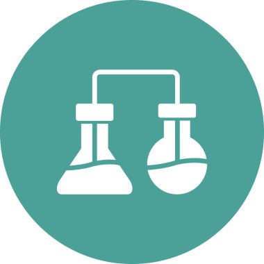 Laboratuvar. Web simgesi basit tasarım