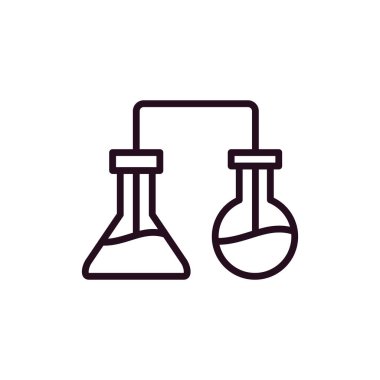 Laboratuvar. Web simgesi basit tasarım