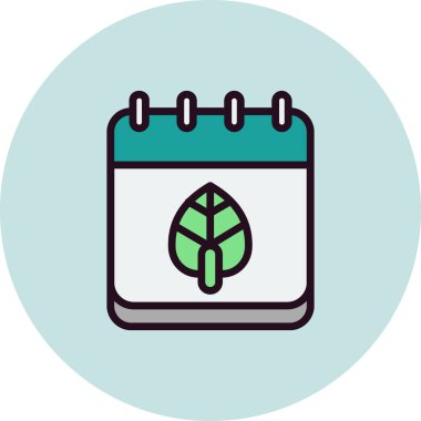 Modern Yaprak simgesinin vektör illüstrasyonu