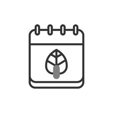 Modern Yaprak simgesinin vektör illüstrasyonu