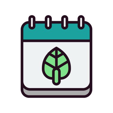 Modern Yaprak simgesinin vektör illüstrasyonu