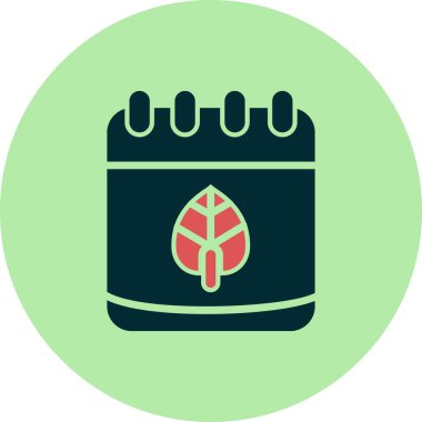 Modern yaprak simgesinin vektör illüstrasyonu