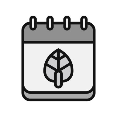 Modern yaprak simgesinin vektör illüstrasyonu