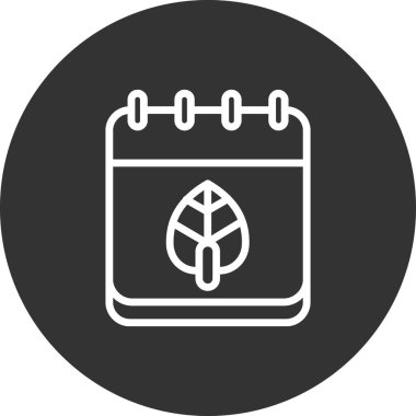 Modern yaprak simgesinin vektör illüstrasyonu