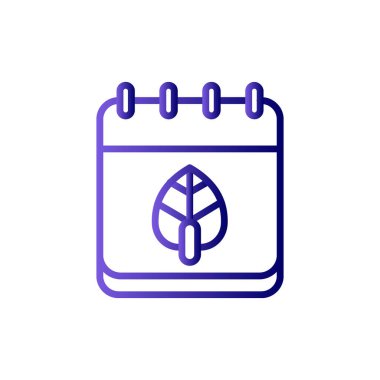 Modern yaprak simgesinin vektör illüstrasyonu