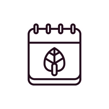 Modern yaprak simgesinin vektör illüstrasyonu