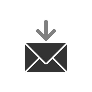 Posta Kutusu. Web simgesi basit illüstrasyon