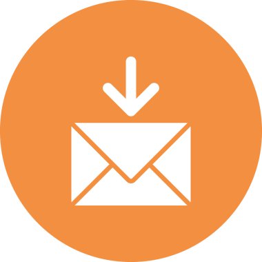 Posta Kutusu. Web simgesi basit illüstrasyon