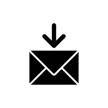 Posta Kutusu. Web simgesi basit illüstrasyon