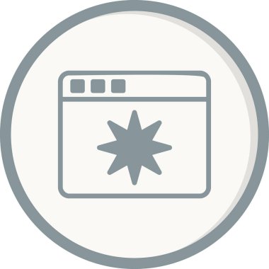 Sayfa Kalitesi. Web simgesi basit illüstrasyon