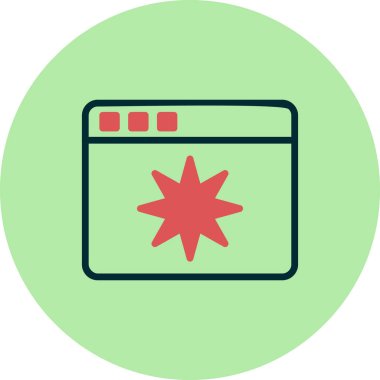 Sayfa Kalitesi. Web simgesi basit illüstrasyon