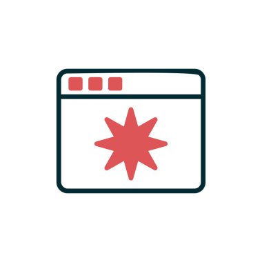 Sayfa Kalitesi. Web simgesi basit illüstrasyon