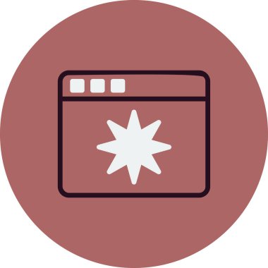 Sayfa Kalitesi. Web simgesi basit illüstrasyon