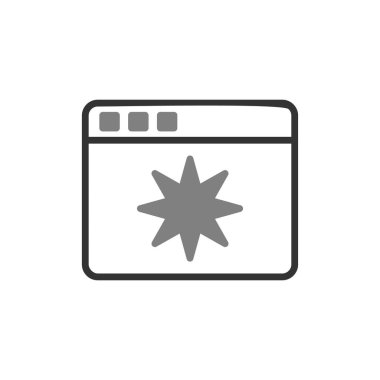 Sayfa Kalitesi. Web simgesi basit illüstrasyon