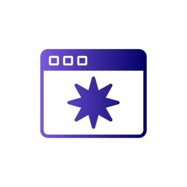 Sayfa Kalitesi. Web simgesi basit illüstrasyon