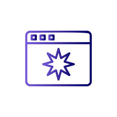 Sayfa Kalitesi. Web simgesi basit illüstrasyon