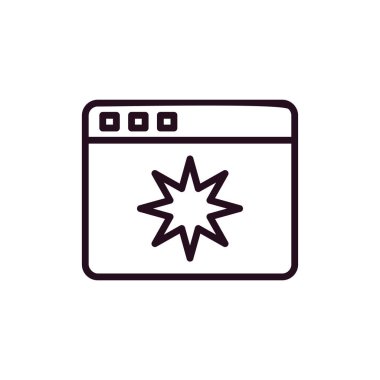 Sayfa Kalitesi. Web simgesi basit illüstrasyon