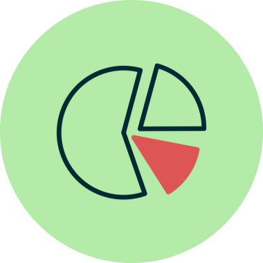 Pasta çizelgesi. Basit resimleme 