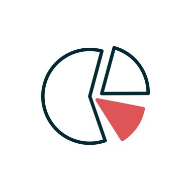 Pasta çizelgesi. Basit resimleme 