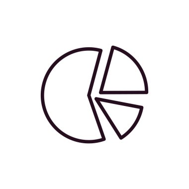 Pasta çizelgesi. Basit resimleme 