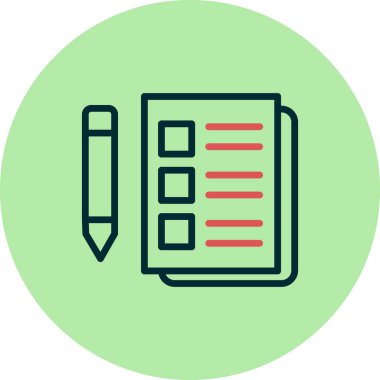 Planlayıcı simgesinin vektör illüstrasyonu