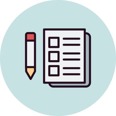 Planlayıcı simgesinin vektör illüstrasyonu