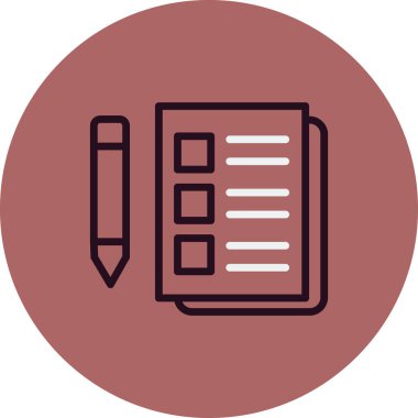 Planlayıcı simgesinin vektör illüstrasyonu