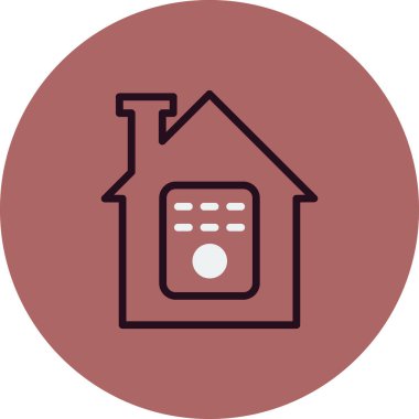 Ev simgesi vektör illüstrasyonu