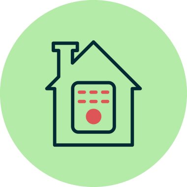 Ev simgesi vektör illüstrasyonu