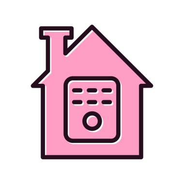 Ev simgesi vektör illüstrasyonu