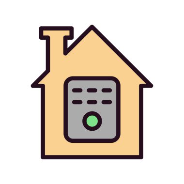 Ev simgesi vektör illüstrasyonu