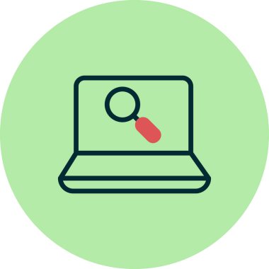 arama web simgesi illüstrasyonu