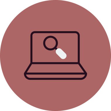 arama web simgesi illüstrasyonu