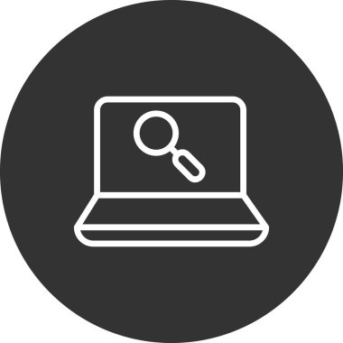 arama web simgesi illüstrasyonu